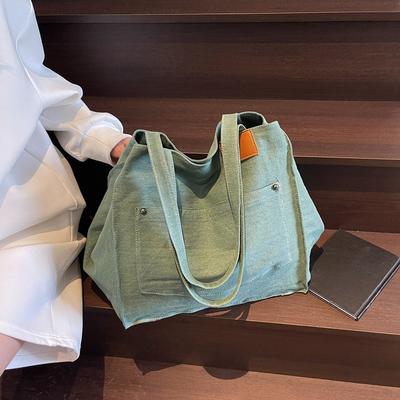 Borsa a Spalla alla Moda di Grande Capacità per Donne Borsa Tote per Scuola e Pendolarismo