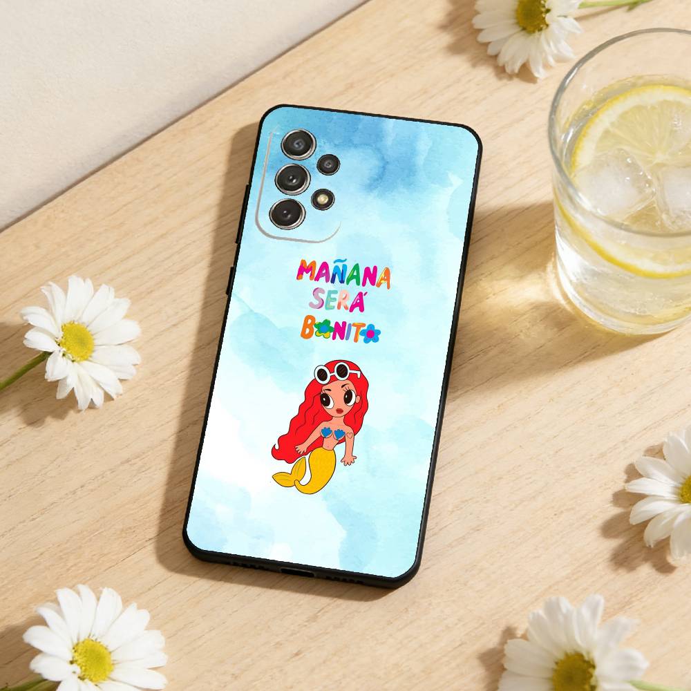 Vibrant Spring Charm M-Manana Sera Bonito Phone Case For Samsung S25,S24,S21,S22,S23,S30,Ultra,S20,Plus,Soft Black Shell