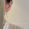 Sweet summer colorful handmade asymmetrical design glass floral glazed ear buckle cute sweet earrings earrings women