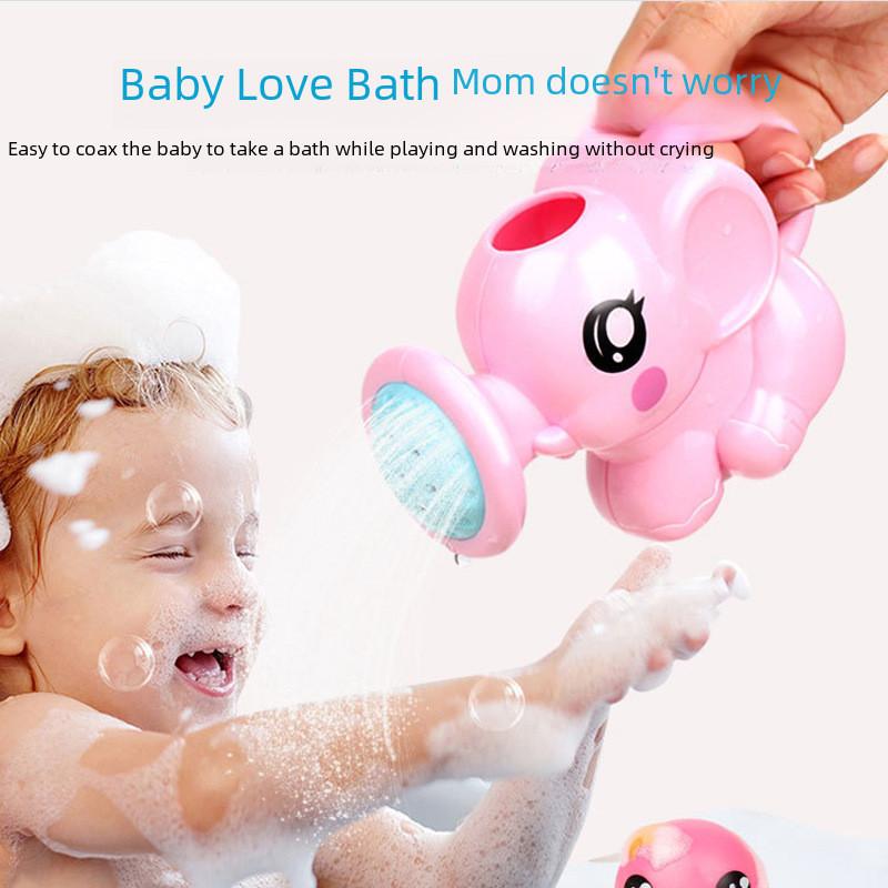 Childrens Elephant Shower Toy With Water Spray For Bath Time Fun And Sensory Development