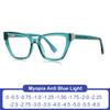 Anti Blue Light Cat Eye Reading Glasses Fashion Large Frame Presbyopia Eyeglasses Women's Prescription Glasses with Glitter