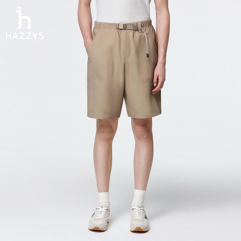 

HAZZYS Men s PHIZ Sporty Casual Buckle Belt Woven Shorts 34 (175/82A)