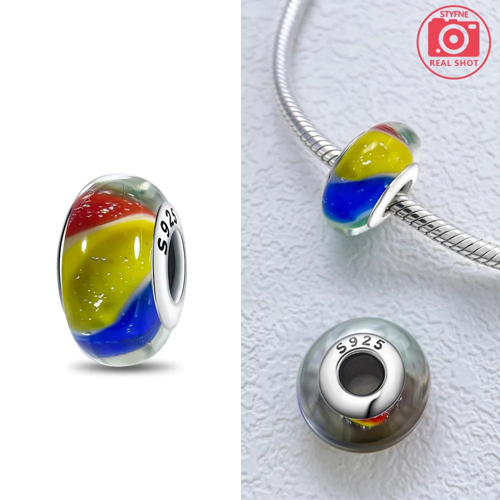 Authentic copper Bracelets Women Diy Gift Murano Jewellery Accessories Charm Bead Charms Bead Charms Flower Blue Star Shape Green Turtle Glass Bead Ch