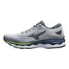 Mizuno Wave Sky 6 Low Top Running Shoes Women Sneakers Gray Yellow Blue J1GD221224