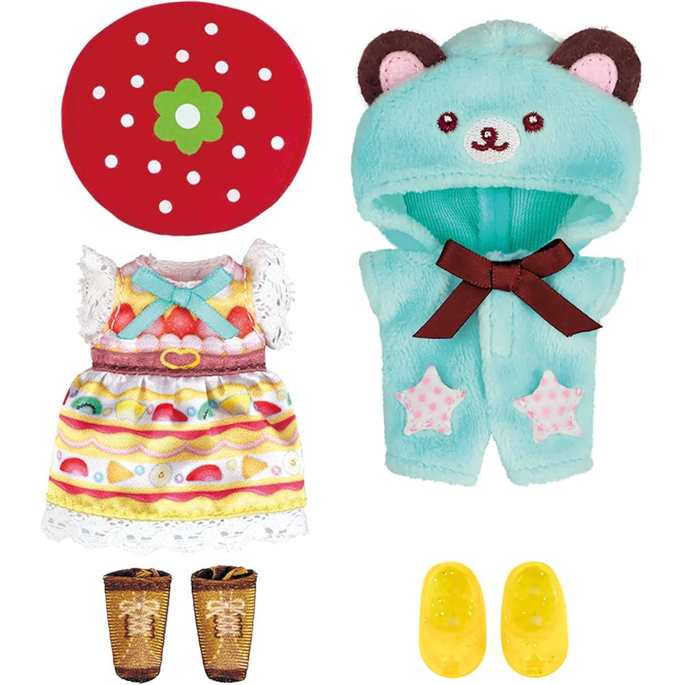 Pilot Corporation Pocket Mel-chan Dress-Up Set Cake Dress and Mint Bear Set