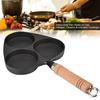 3 Mold Cast Iron Omelette Egg Burger Fried Egg Pot Pancake Pan