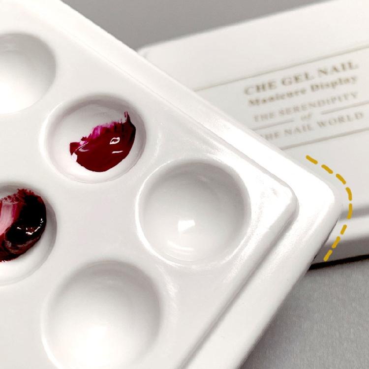 Nail Color Palette Gel Polish Pallet Mixing Drawing Paint Plate Nail Art Tool