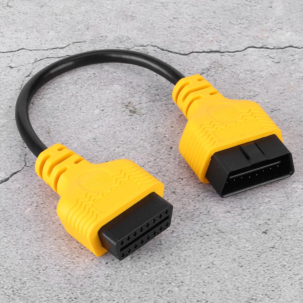 11.8in OBD2 Extension Cable 16Pin Male To Female Extend Cord Connector Diagnostic Adapter
