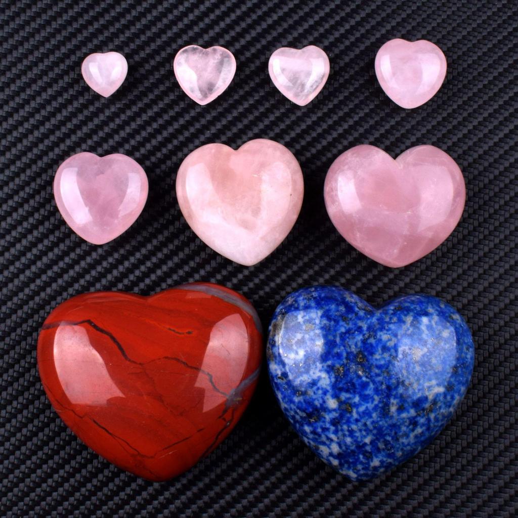 Cross Natural Stone Crystal Heart 15-70mm Healing White Crystal Ornament