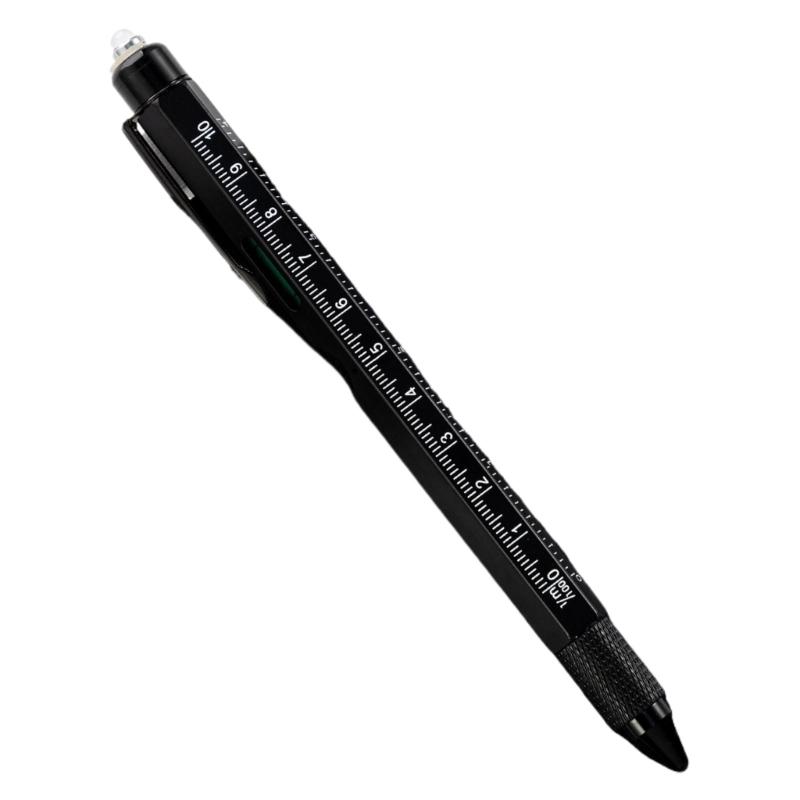 7-in-1 Multitool Tech Tool Stift Schraubenzieher Stift Wasserwaage Kugelschreiber Metall Werkzeug Stift Multitool Stift Handwerkzeug