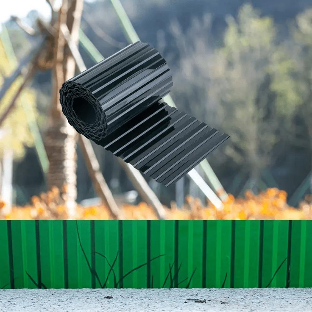 1 Rol Heavy Duty Knoop Tuinrand Afzetting Gekartelde Schutting Vochtbestendig Landschapsrand Rand