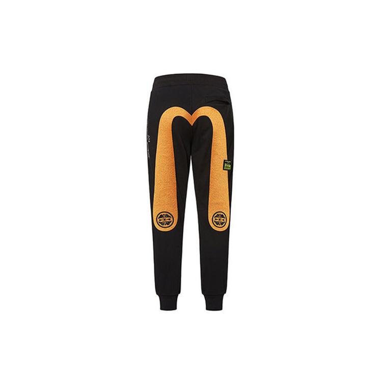 EVISU x Jean Michel Basquiat Casual Pants Men's Black 2EABAM0SP440ST