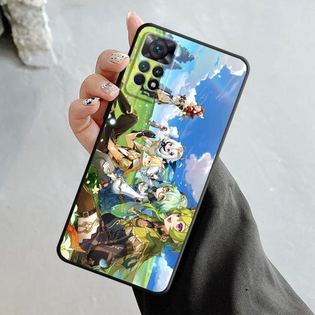 Genshin Impact Kamisato Ayaka Xiao Case For Xiaomi Redmi Note 12 11t 11s 11 10 8 Pro 9 9s 9t 8t For Mi 10 8 9a 9c 10c 12c K40