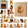 Pomeranian Advent Calendar 2025 with 2D Acrylic Dog Ornaments 24 Days Christmas Countdown Calendar Gift for Pomeranian Lovers