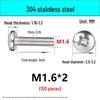In-Stock 304 Stainless Steel Phillips Pan Head Machine Screw GB818