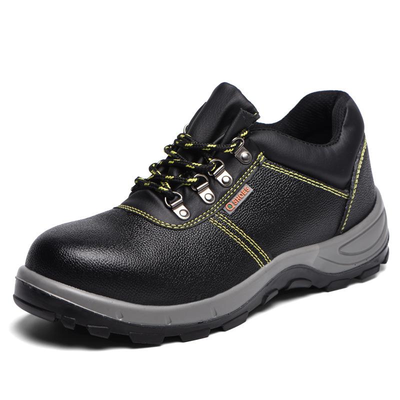 Oulylan Male Leather Waterproof Protection Shoes Anti-puncture Durable Work Footwear Steel Toe Anti Smashing Safety Boot For Men