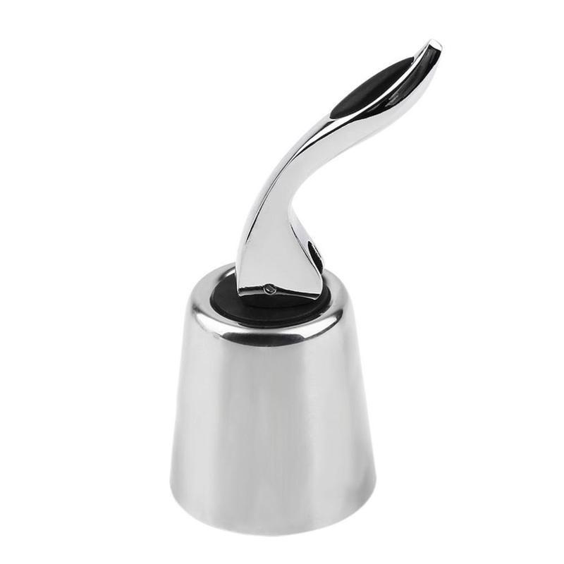 Stainless Steel Vacuum Sealed Red Wine Champagne Storage Bottle Stopper Sealer Caps