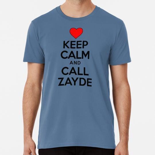 

Keep Calm Call Zayde Jewish Grandfather Cute Heart S to 5XL Made in USA T-Shirt 4XL