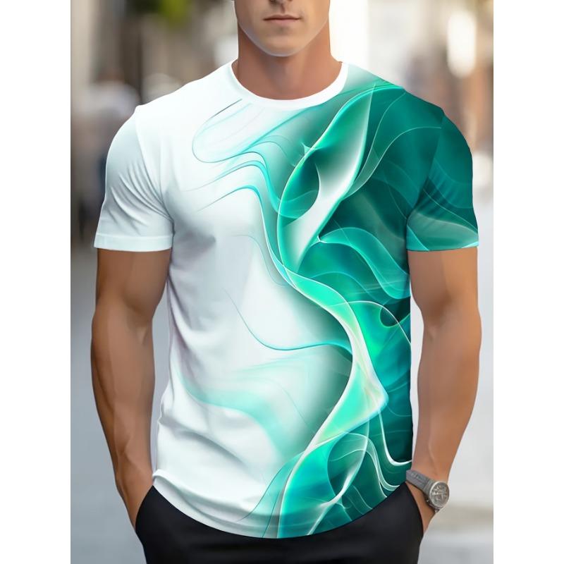 T-shirt Estive Digitali Stampate da Uomo Sono Marche Trendy con Nuovo Design Stampato Maniche Corte. Adatto per l'uso quotidiano all'aperto