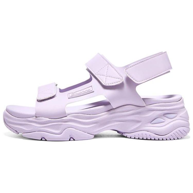 Skechers DLites 4.0 Leather Comfortable Beach Sandals Women sandals Purple 119846-LAV 36