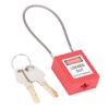 Lockout Tagout Lock Stainless Steel Cable Lock Safety Lockout Padlock with 2 Keys