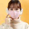 WTEMPO 1PC Winter Warm Plush Cute Earmuffs Simple Solid Color Three-dimensional Shape Your Face Face Masks Breathable Windproof Cold-proof Earmuffs