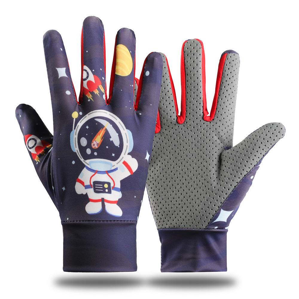 

Children s Cycling Gloves Long Finger Thin Summer Sun Protection Children Cartoon Roller Slim Balance Bike Sports Boy and Girl Gloves 20*10CM