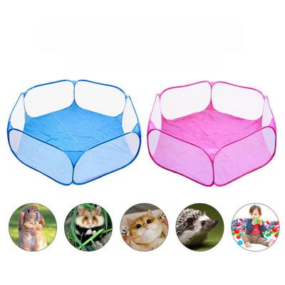 Children's Hexagon Ocean Ball Pool Tent with Mesh and Animal Pet Fence