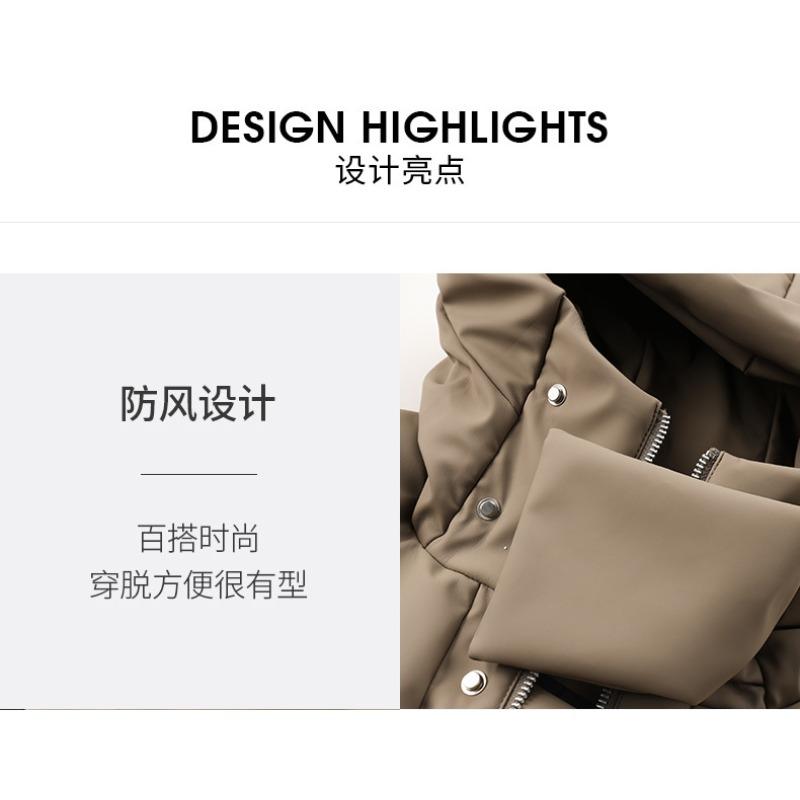 Парная короткая одежда для мужчин и женщин, зима 2025, утолщенная и теплая, молодежные куртки-пуховики, куртки, модная хлопковая одежда