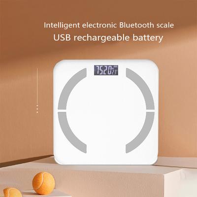 1pc USB Rechargeable Battery Electronic Scale, Intelligent Mode, Bluetooth Body Fat Scale, Home Weighing Scale, Ultra-precision.