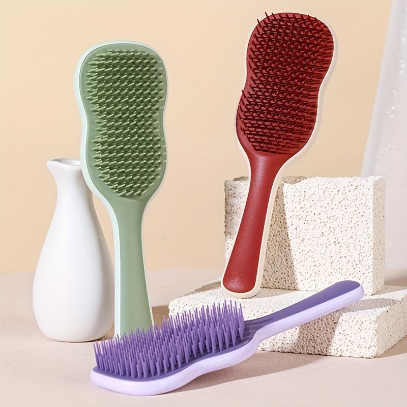 1pc Banana Leaves Design Hairdressing Comb Fluffy Hair Styling Comb Scalp Massage Hair Comb