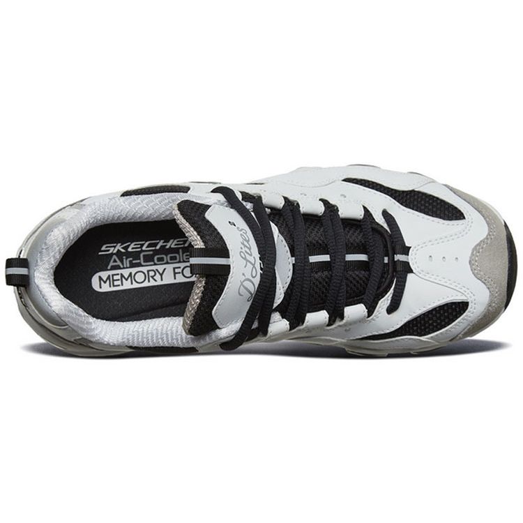 Skechers DLites 2.0 Trendy Comfortable Versatile Low-Top Casual Shoes Women Sneaker White 66666217-WLGY