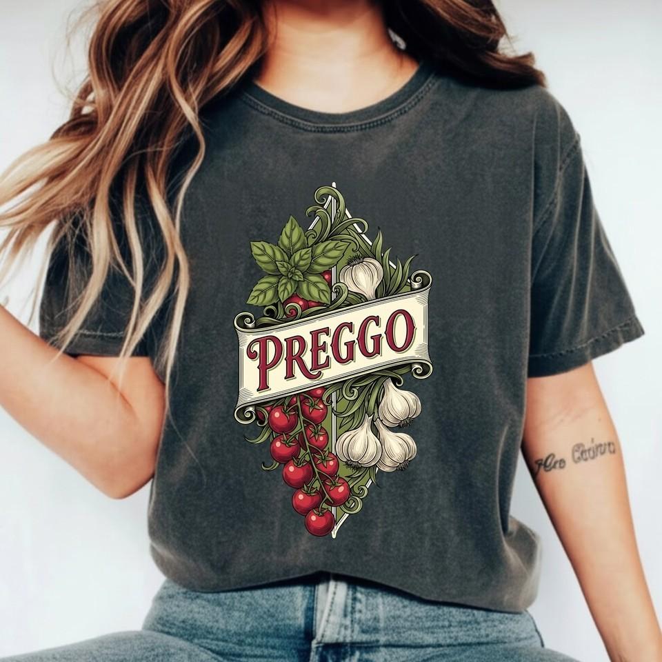 Pregnancy Announcement T-Shirt Women Baby Reveal Shirt Cute Preggo Tee Gift L