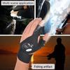 Rybářské rukavice s nočním osvětlením Vodotěsné rukavice bez prstů s led diodami Kempování Turistika Záchrana přežití Multilehký nástroj Outdoor Tool