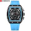 CURREN Men's Waterproof Six-Pin Quartz Calendar Tape Men's Watches Men's Watches
