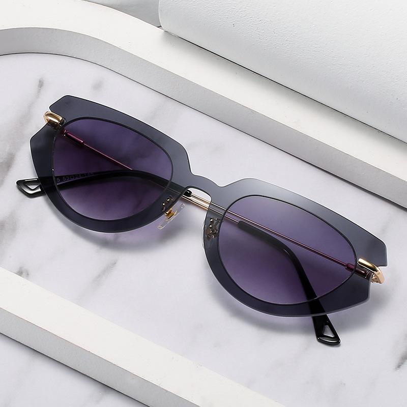 Cat'S Eye Sunglasses, Trendy Catwalk Glasses Of The Same Style, Personalized Piece Set Sunglasses For Women