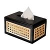 Solid Wood Wooden Napkin Case Thickened Wet Wipes Container High Quality Rattan Tissue Box  Bedroom