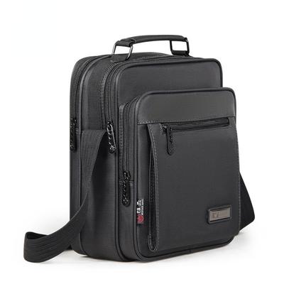 Oxford pano um ombro bolsa vertical negócios masculino lazer bolsa corpo cruzado esportes tablet computador saco