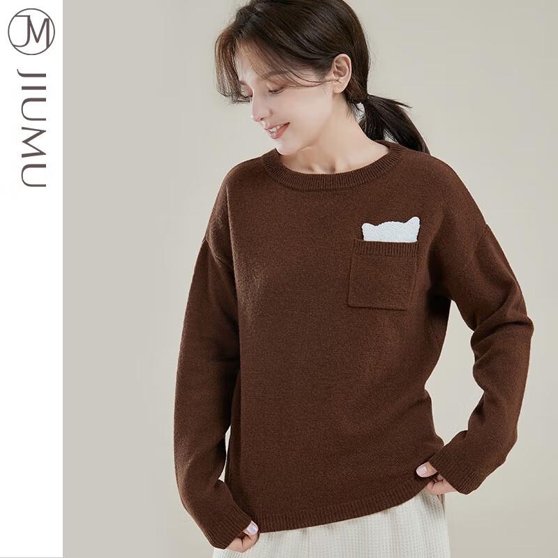 JIUMU Women's Korean Style Wool Sweater