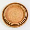 Handmade Autumn Rattan Tray Ornament Storage Dining Plate Hotel Restaurant Plate Decoration