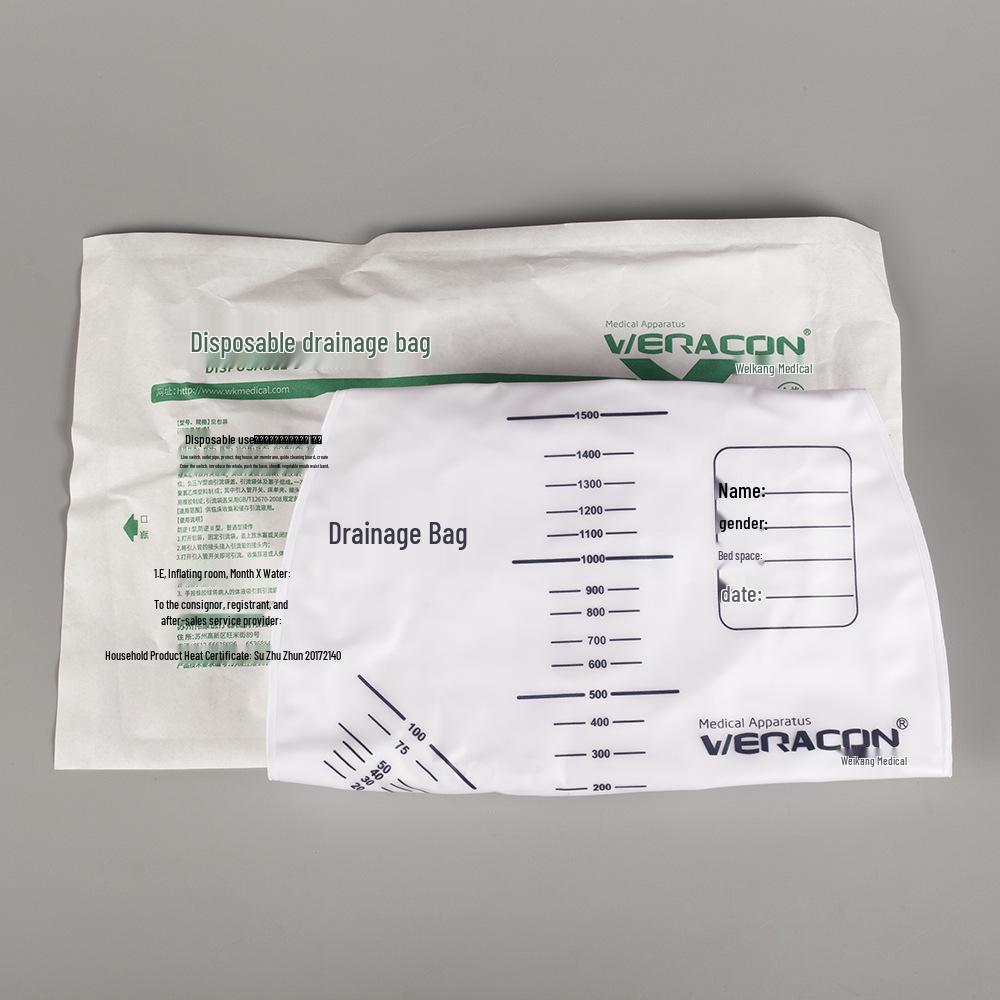 Weikang Large Capacity Sterilized Urostomy & Urine Drainage Bag for Bedridden Patients