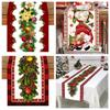 Faceless Gnome Christmas Table Runner Ornament New Year Tablecloth New Table Decor  For Home