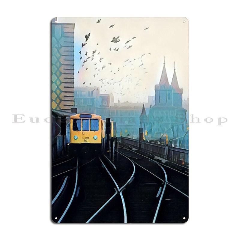 Berlin Streets Metal Plaque Pub Painting Wall Mural Printed Sign Tin Sign Poster