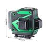 12 Line Leveling Level with ±1mm/ Accuracy and Waterproof Design for Construction Use