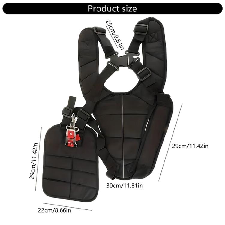 Shoulder Harness Strap For Brush Grass Padded Shoulder Adjustable Safe Gardening Tool Lawnmower Power Tool