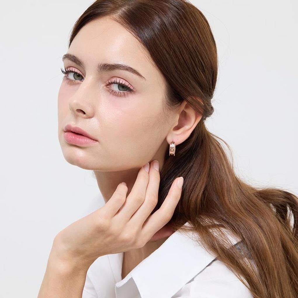 [LsSHOP] 14K Star Point Rail Earrings (Gold Plated)_LJ5224BRE