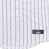 Nike New York Yankees Classic Logo Pattern Letter Vertical Stripe Embroidered Black Label V-Neck Short Sleeve Shirt Kids shirts White 3Z3B7ZWAB-NYY
