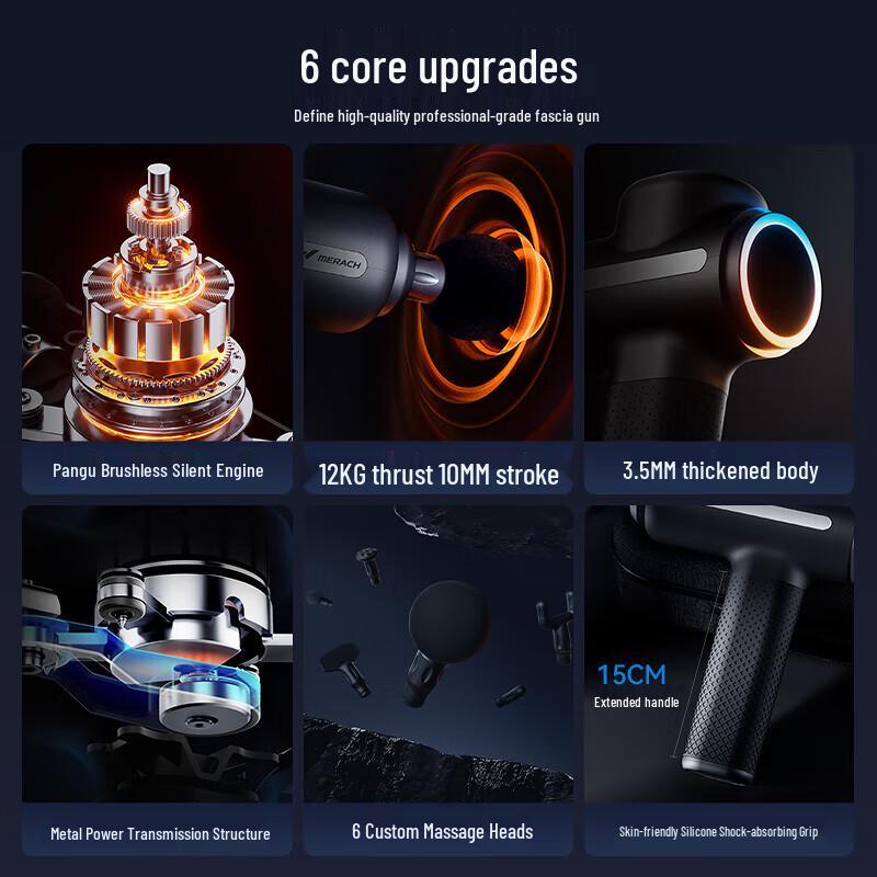 Merach Professional Percussion Massage Gun CN plug (adapter included)