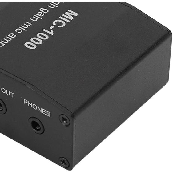 Hyuduo Microphone Amplifier Mic Audio Amp High Gain 1000 Times Amplification Accessory Set Kit for Teachers, Singing, Training, Presentation, Tour