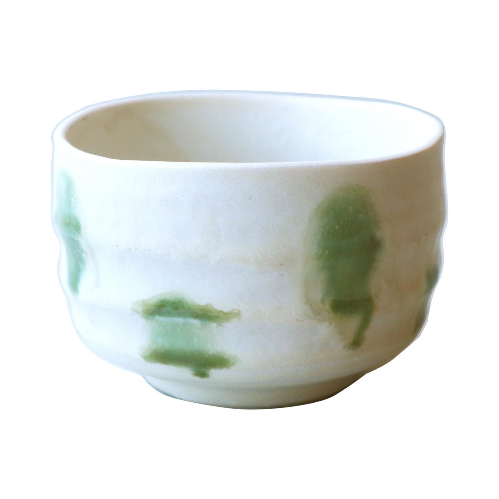 

Awasaka Oribe Polka Dot Matcha 11cm Diameter x 450ml Microwave and Dishwasher Made in Wabisabi Bowl, Approx. 7.5cm Height, Approx. Capacity, Safe,